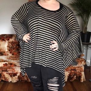Black and Gold Striped Top